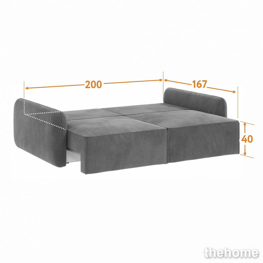 Диван прямой DeeOne Портленд-7 AAA4153015 зеленый - 17