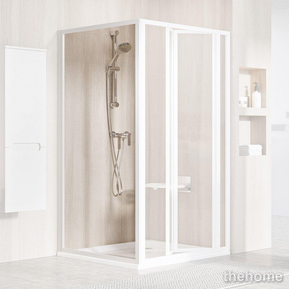 Душевая перегородка Ravak Supernova PSS-75 195 белый+Transparent 940301O2Z1 - TheHome