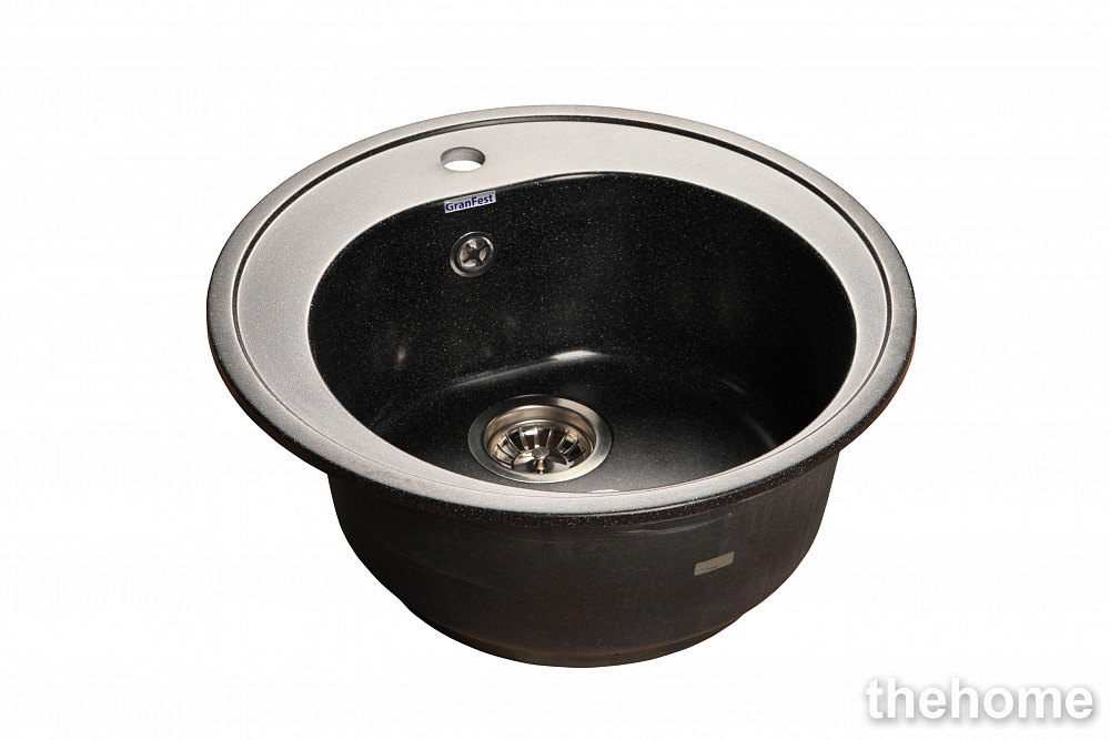 Кухонная мойка GranFest Rondo GF-R510 417511 черная - TheHome
