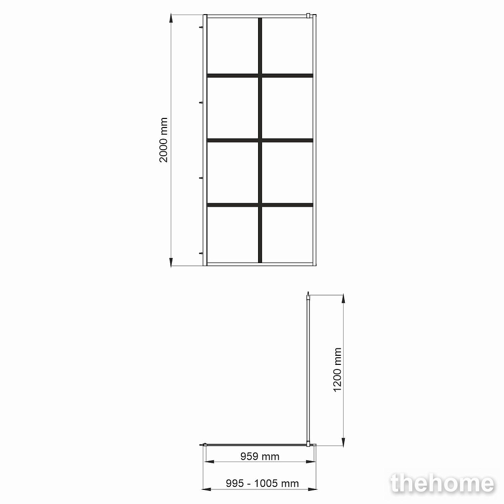 Душевая перегородка Wasserkraft Glan 66W44, 9063359 - 2