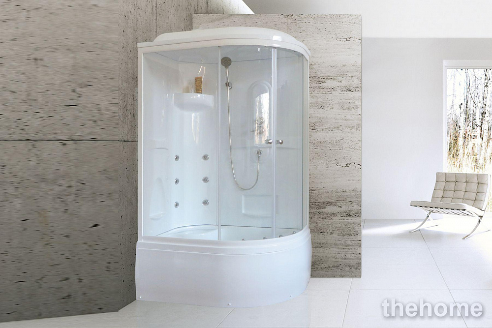 Душевая кабина Royal Bath 8120BK2-T прозрачное левая - 2