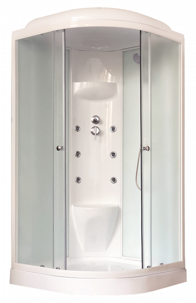 Душевая кабина Royal Bath 100HK7-WC белое/матовое - TheHome