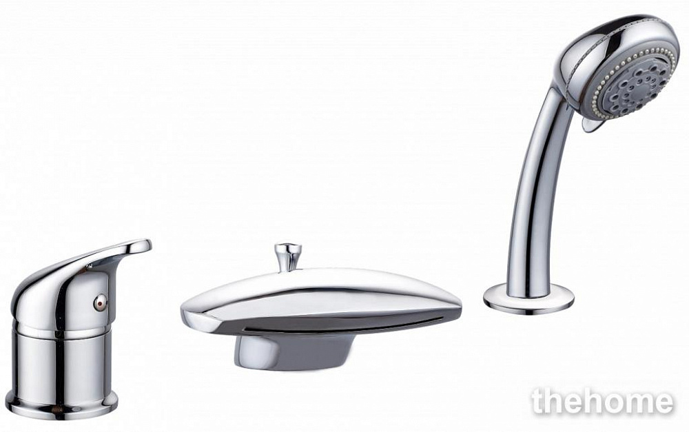Смеситель Aquanet Practic AF111-63B на борт ванны, хром - TheHome