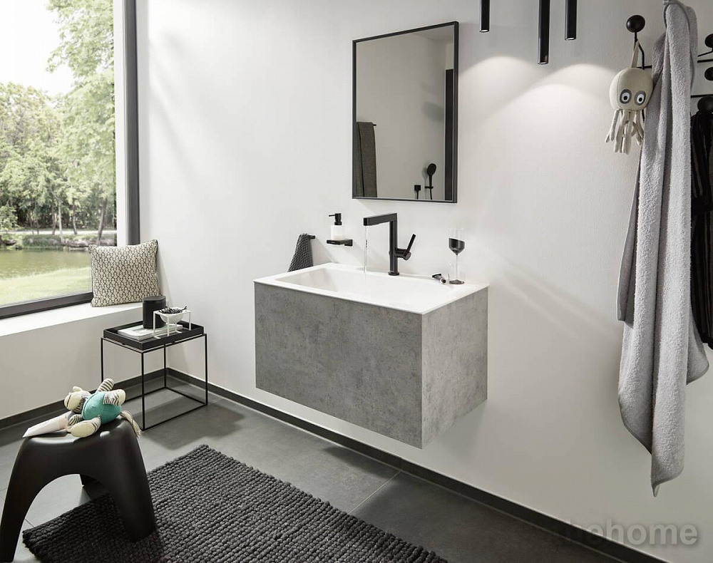 Смеситель Hansgrohe Finoris для раковины 76063670 черный - 14