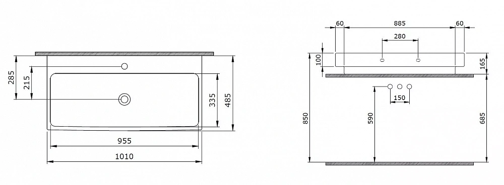 Раковина Bocchi Scala Arch 1079-001-0126 белая - 3