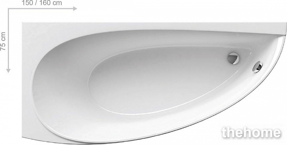 Акриловая ванна Ravak AVOCADO 150 L - TheHome