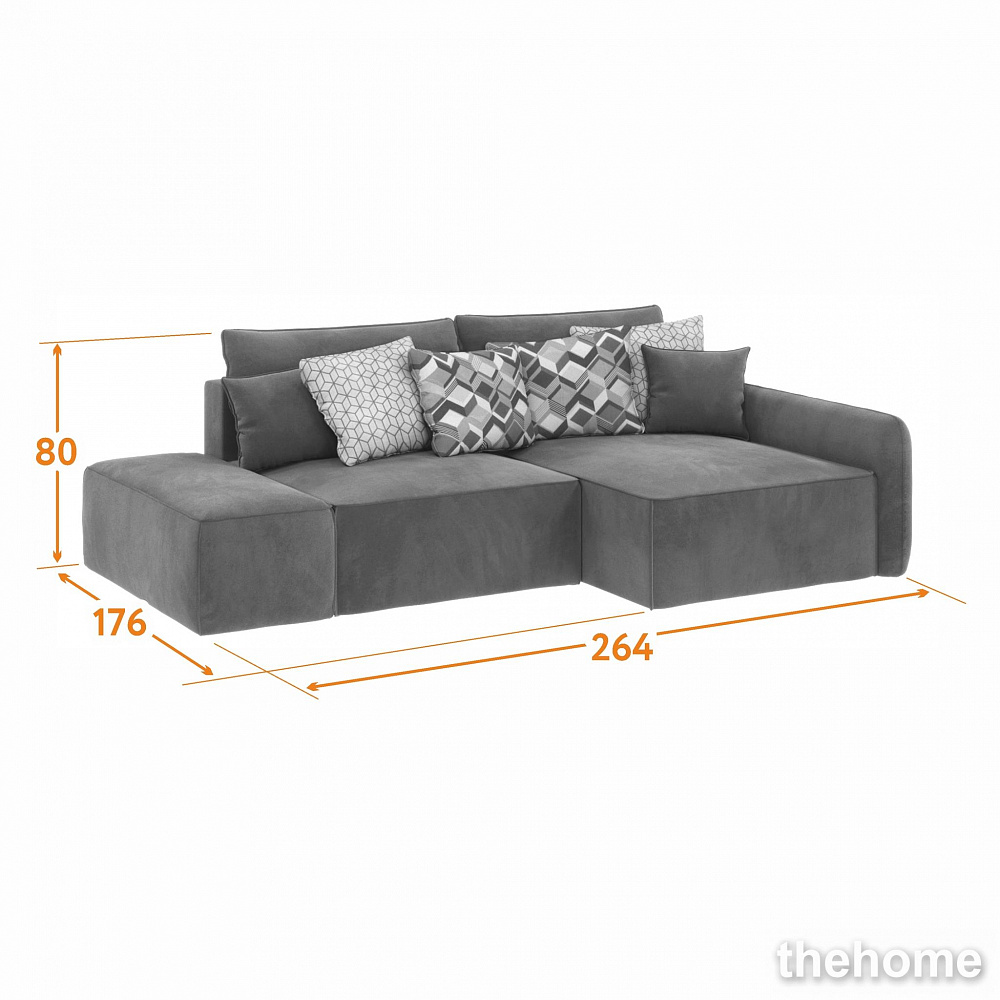 Диван угловой DeeOne Портленд-3 AAA4150019 розовый - 11
