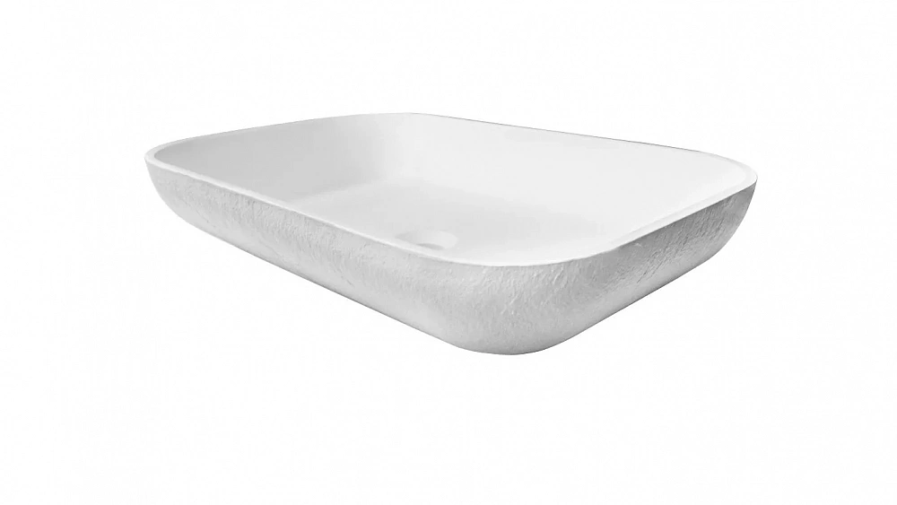 Раковина накладная Acquabella Lavabo ON-TOP LAVABO_ON-TOP_RECTANGLE_SLATE_BLANCO 58х38х11 см blanco - TheHome