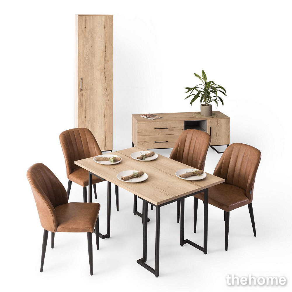 Пенал R-Home Loft 45 см Дуб Натур - 4