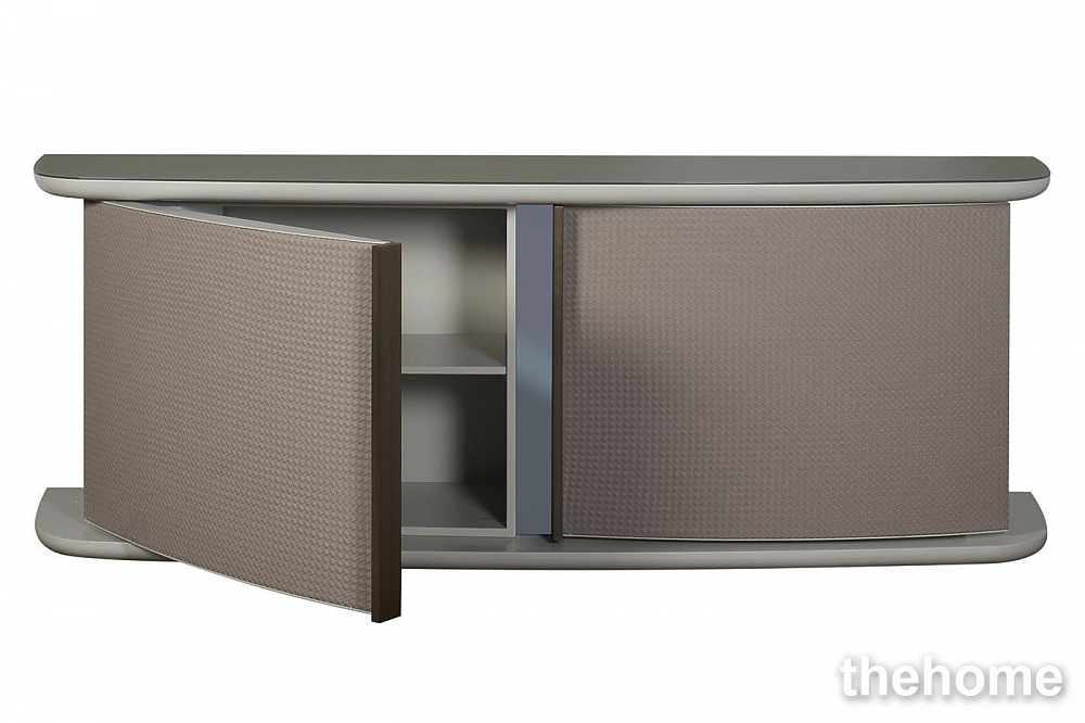 58DB-CH19263 Комод Bel Air плетеная экокожа/стекло 220*50*79см Garda Decor - 2