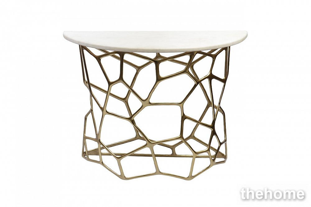 69-218475 Консоль "Сеть", столешница мрамор 105*46*79см Garda Decor - TheHome
