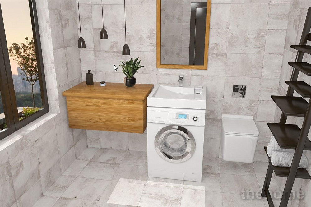 Раковина над стиральной машиной Altasan Lux 600*600 UPP60LUXs - 6