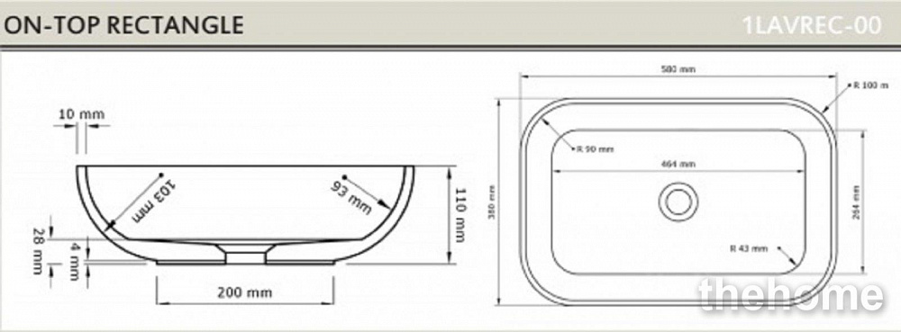 Раковина накладная Acquabella Lavabo ON-TOP LAVABO_ON-TOP_RECTANGLE_SLATE_LAVA 58х38х11 см lava - 6