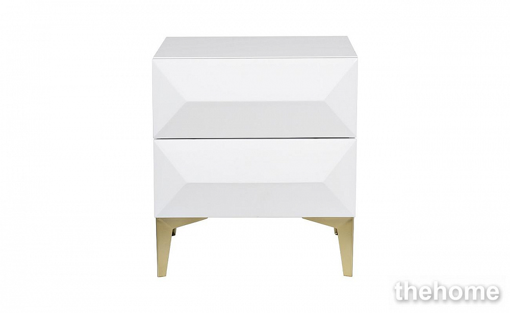 40AD-CB251 Тумбочка белая 50*45.5*57 см Garda Decor - TheHome