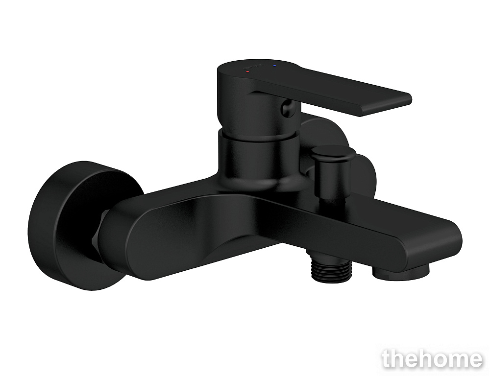 Смеситель Cersanit Brasko Black для ванны черный, 63108 - TheHome