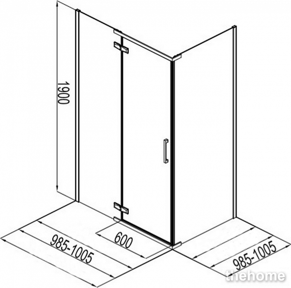 Душевой уголок Aquanet Logic C1000 AE32-S-100x100U-CT 100x100 - 2