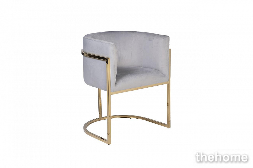 30C-DX-2010-1 LBG Кресло велюр серо-голубой 54*56*72см Garda Decor - 2