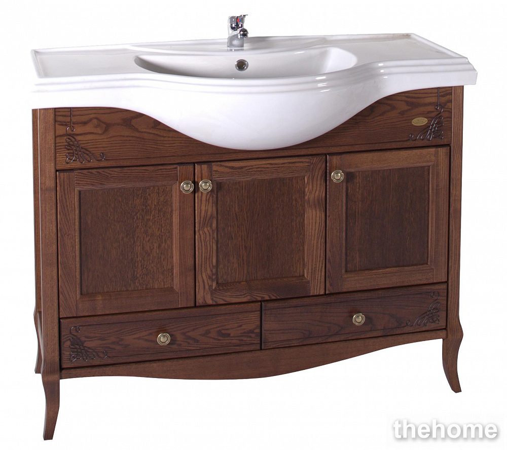 Тумба под раковину ASB-Woodline Салерно 105 9697 антикварный орех - TheHome