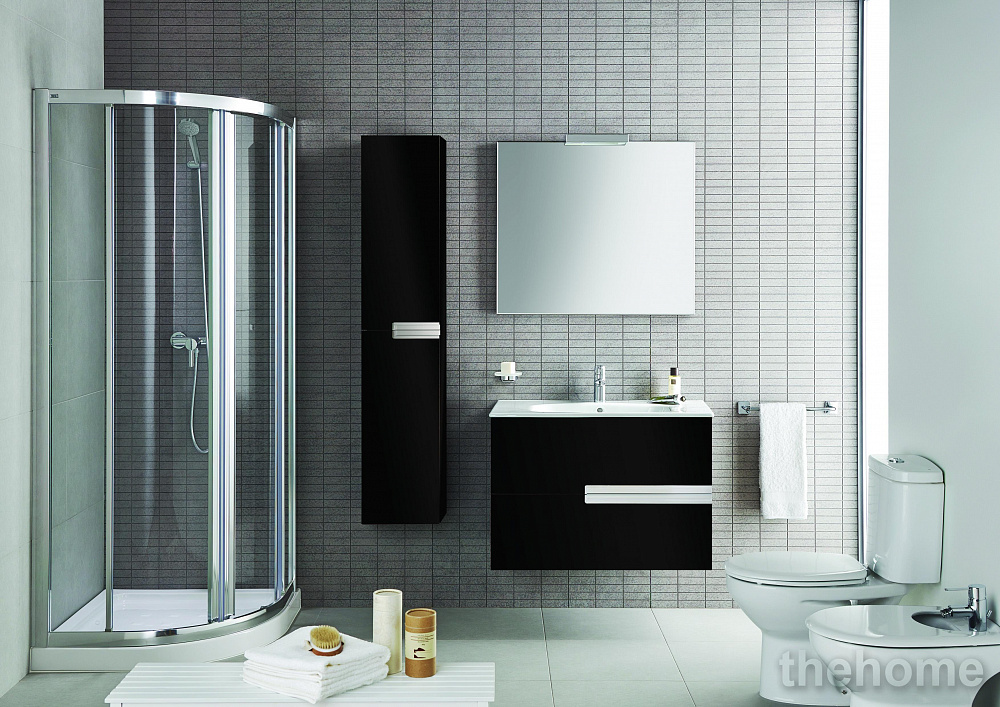 Шкаф-пенал Roca Victoria Nord Black Edition 30 см ZRU9000095 глянцевый черный - 2