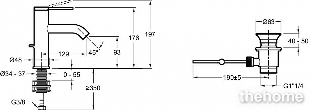 Смеситель для раковины Jacob Delafon Grands Boulevards E77958-4A-CP, хром - 2