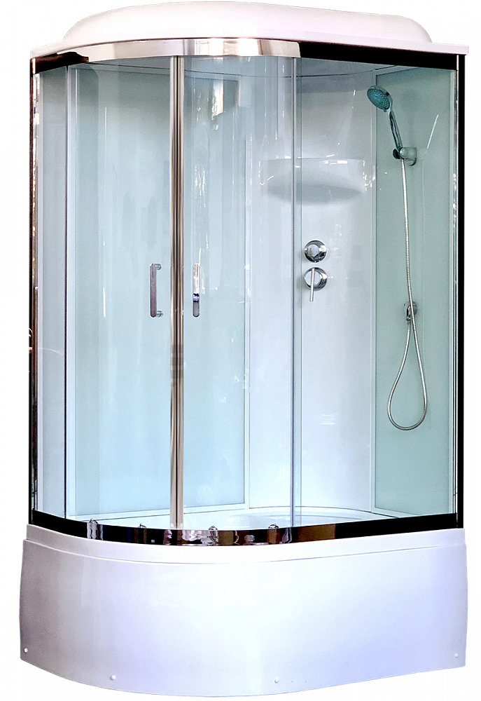 Душевая кабина Royal Bath RB 8120BK6-WT-CH (белое/прозрачное) R - TheHome