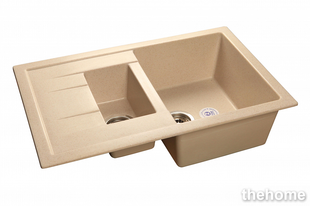 Кухонная мойка GranFest Quadro GF-Q775KL 421269 бежевая - TheHome