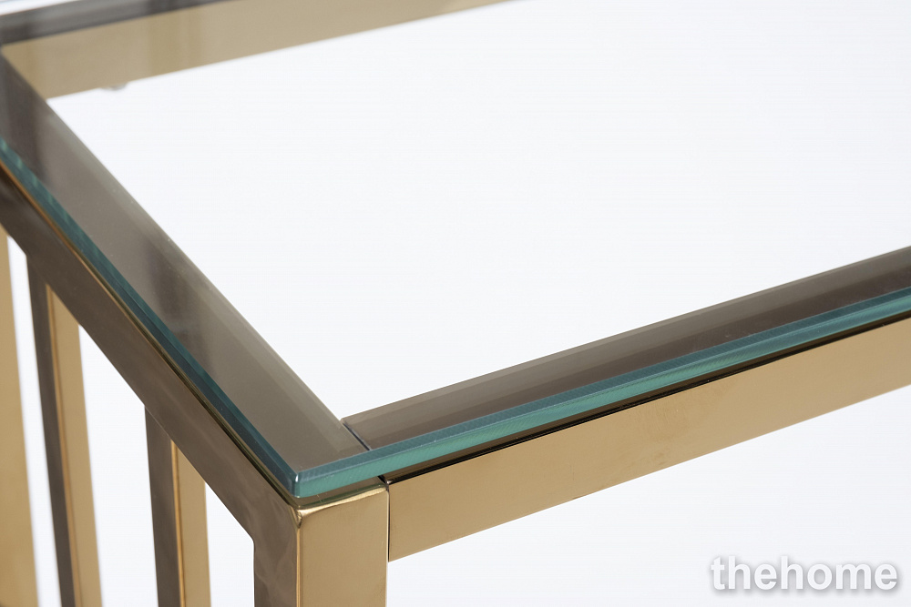 47ED-CST072GOLD Консоль прозр.стекло/золото 100*30*78см Garda Decor - 3