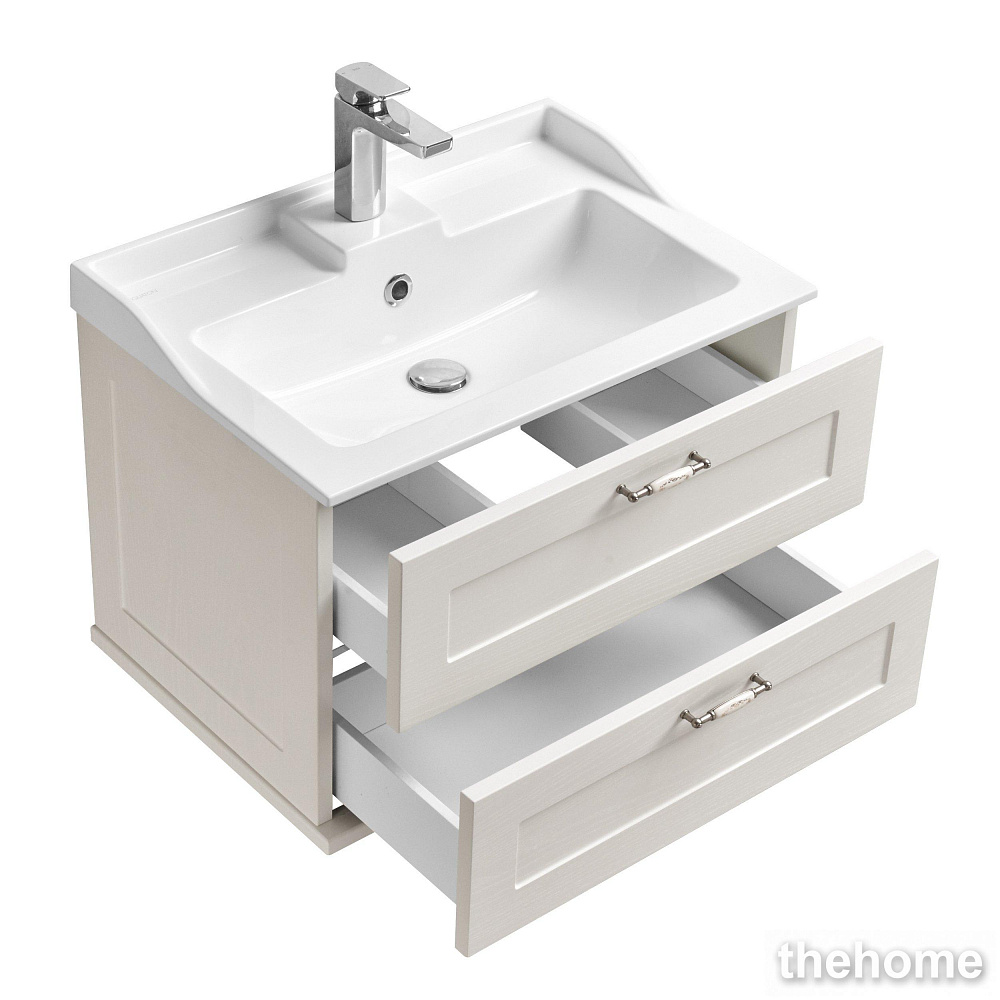 Тумба под раковину Aquaton Леон 65 1A187001LBPS0 дуб белый - 3