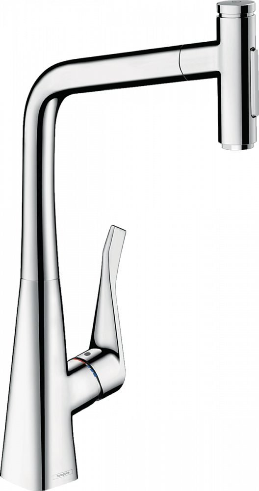 Смеситель Hansgrohe Metris для кухонной мойки 73816000 хром - TheHome