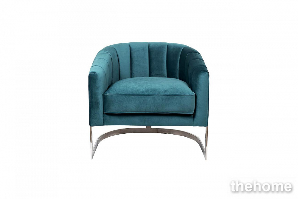 ZW-777 GRN SS Кресло велюр сине-зеленый 77*70*71см Garda Decor - TheHome