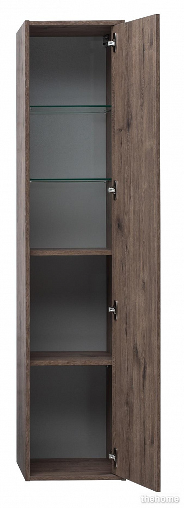 Шкаф-пенал для ванной Aquanet Lino 35 00253914 дуб веллингтон - 4