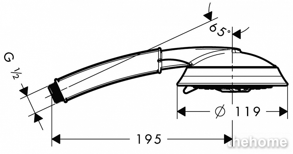 Душевая лейка Hansgrohe Raindance Classic 100 Air 3jet 28548000 - 3