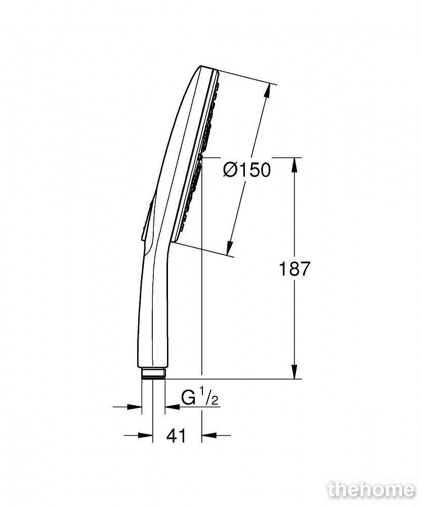 Ручной душ Grohe Rainshower SmartActive 26590000, хром - 9