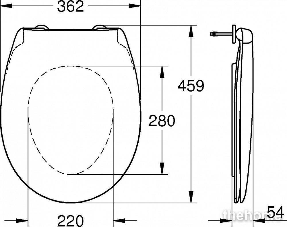 Крышка-сиденье Grohe Bau Ceramic 39493000 с микролифтом - 6