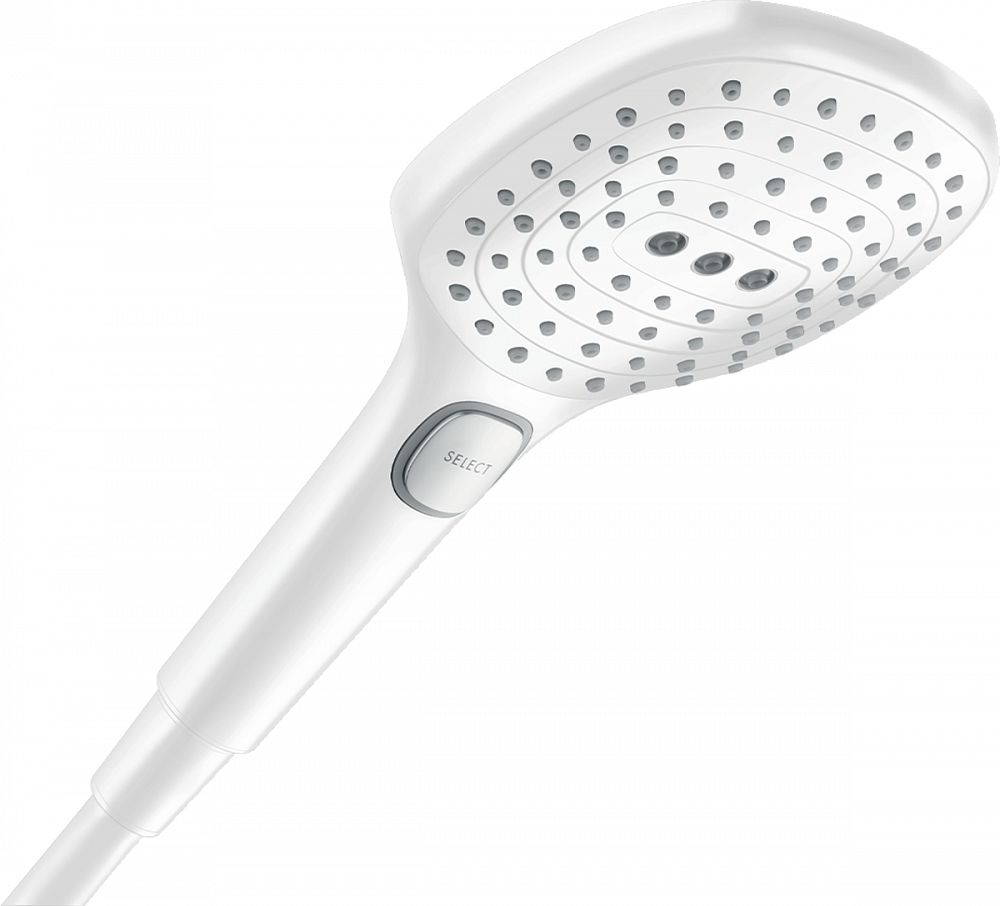 Ручной душ Hansgrohe Raindance Select E 120 Air 3jet 26520700, белый матовый - TheHome