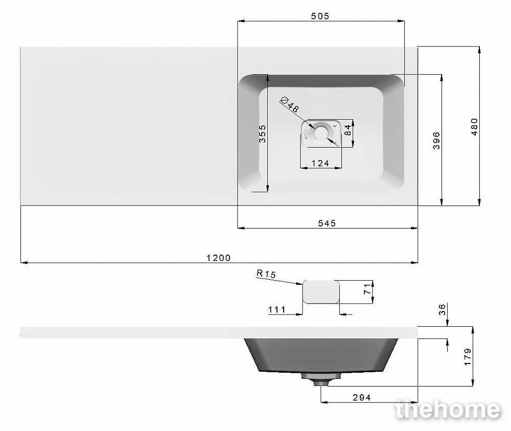 Раковина Madera Kamilla 120 правая 4627173210010 - 2