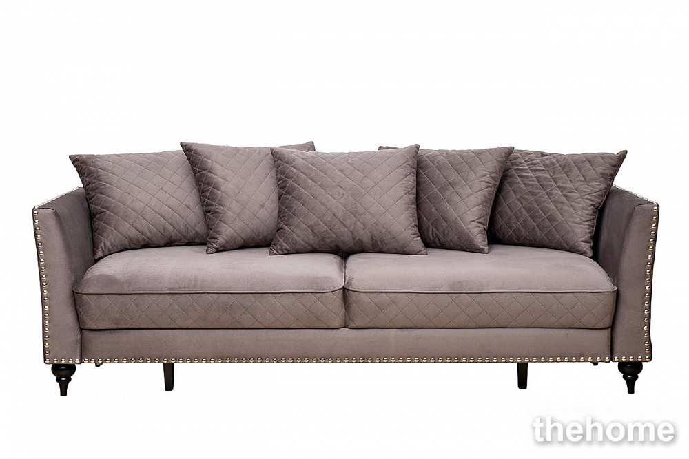 Диван Sorrento 230M трехм. раскл.,велюр сер.Colt017 230*101*86 Garda Decor - TheHome