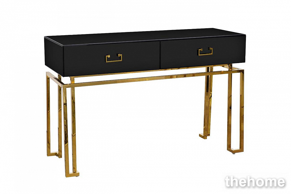 KFG058 Консоль черная 2 ящика  120*42*77см Garda Decor - 2