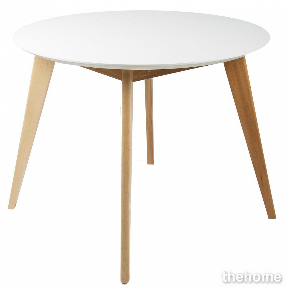 Стол R-Home Лунд круглый д.960 Белый - TheHome