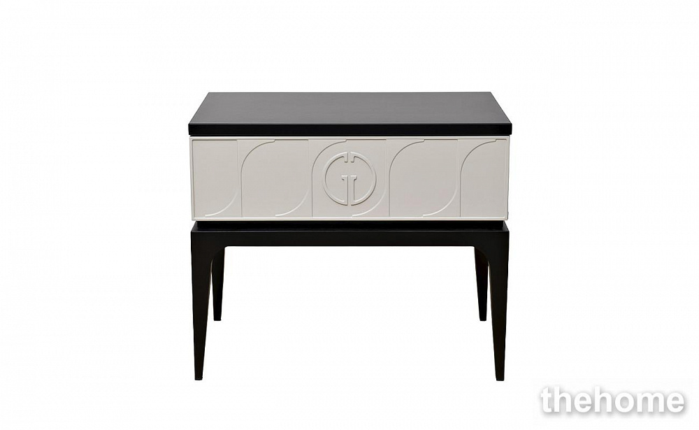GD-00002 Тумбочка прикроватная Spinola черно/серая 60*40*50см Garda Decor - TheHome