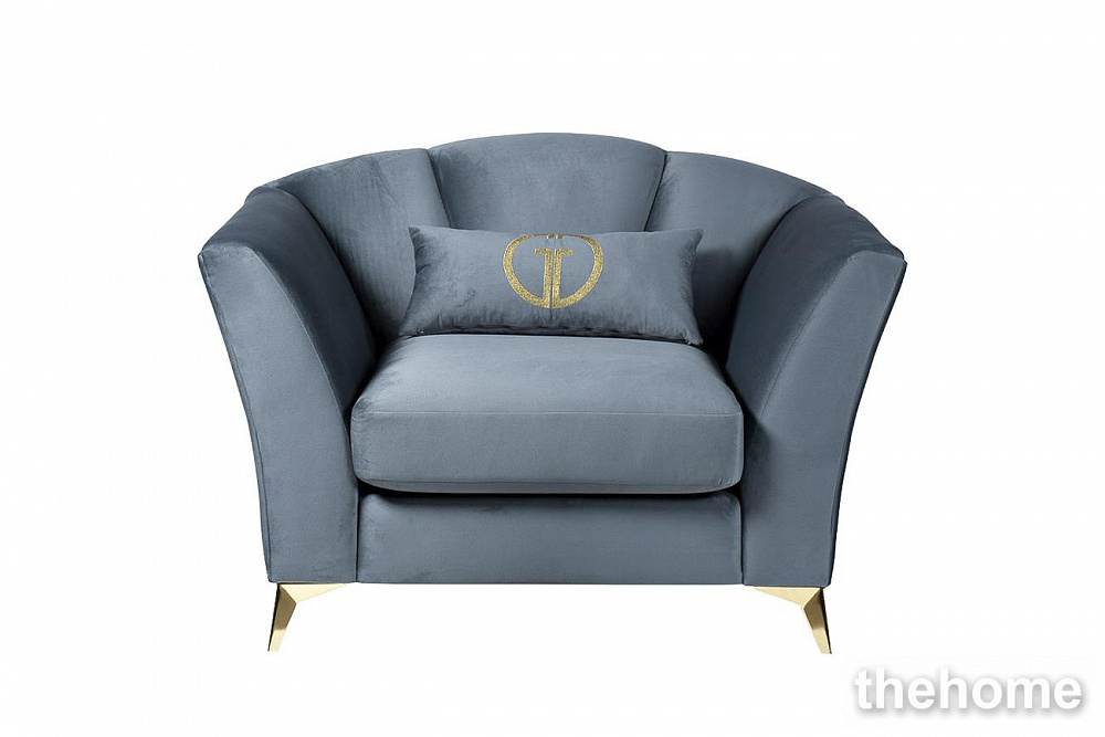 Кресло Annette велюр бирюзовый Riv87 130*100*92см Garda Decor - TheHome