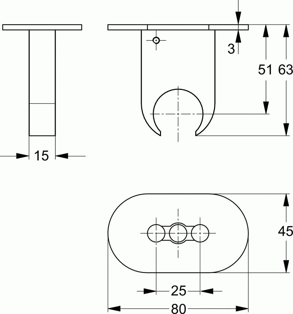 Держатель для душа Ideal Standard Idealrain Pro B9846AA - 2
