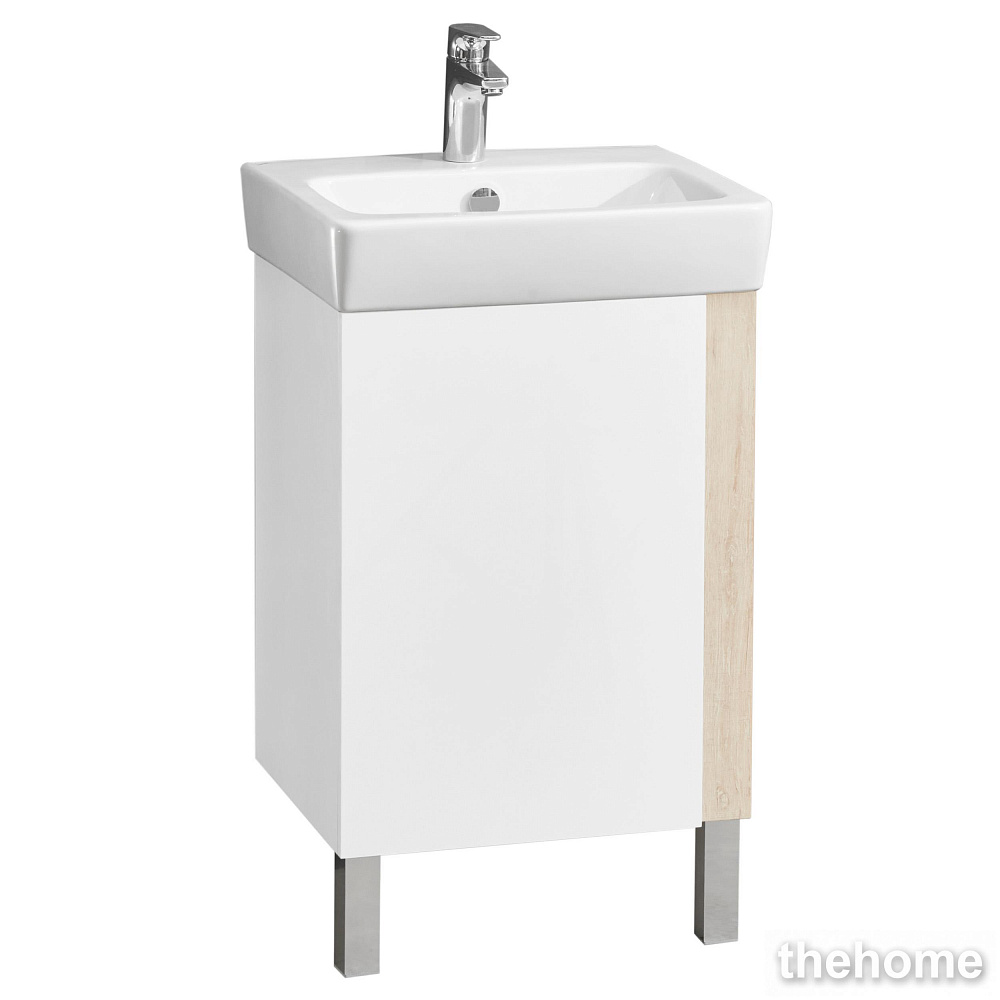 Тумба под раковину Aquaton Кантри 50 1A257801AHB20, белый / дуб верона - TheHome