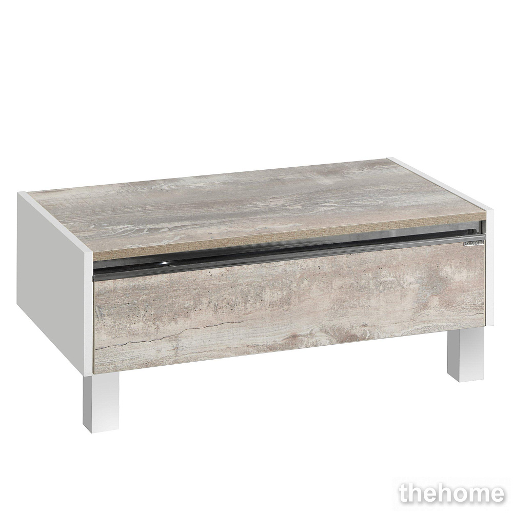 Тумба Aquaton Капри 80 1A231103KPDA0 бетон пайн напольная - TheHome