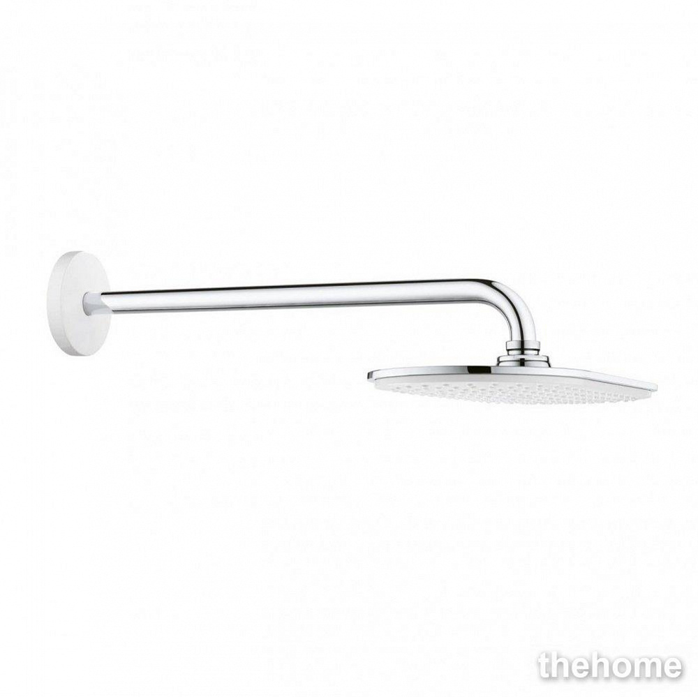 Верхний душ Grohe Rainshower Veris 26170LS0, 1 режим струи, хром/белый - TheHome