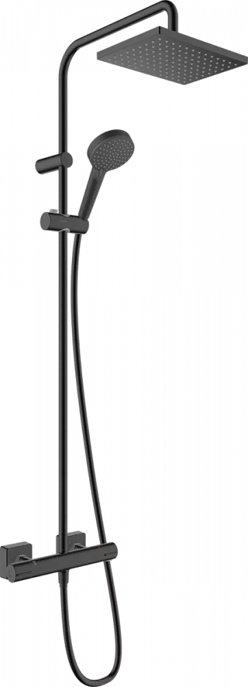 Душевая стойка Hansgrohe Vernis Shape Showerpipe 230 1jet 26286670, матовый чёрный - TheHome