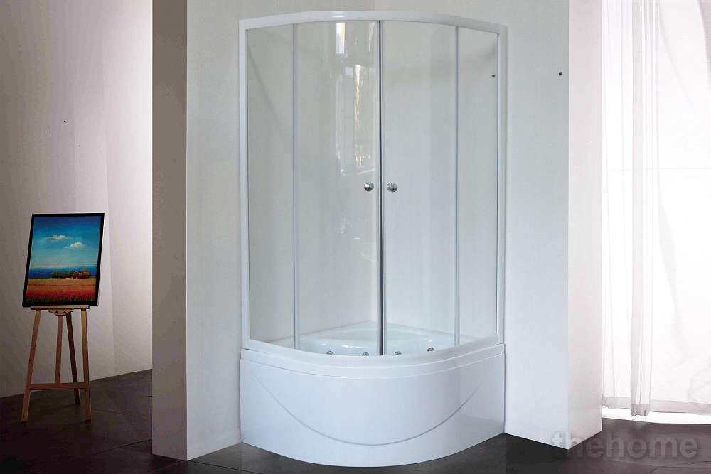 Душевой уголок Royal Bath 100BK-T прозрачное - 2