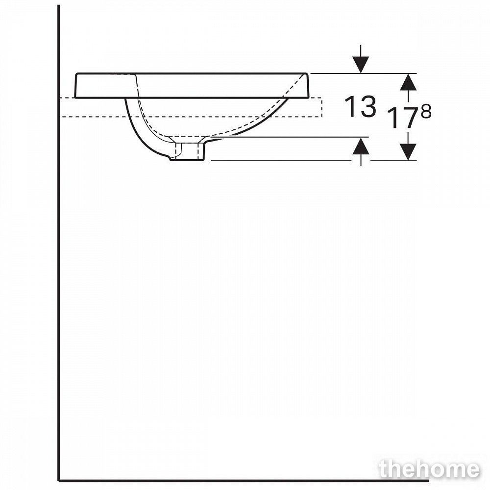 Раковина Geberit Variform 48см 500.704.01.2 белая - 5