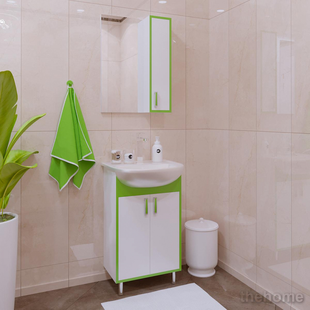 Зеркальный шкаф Corozo Спектр 50 зеленый - 4
