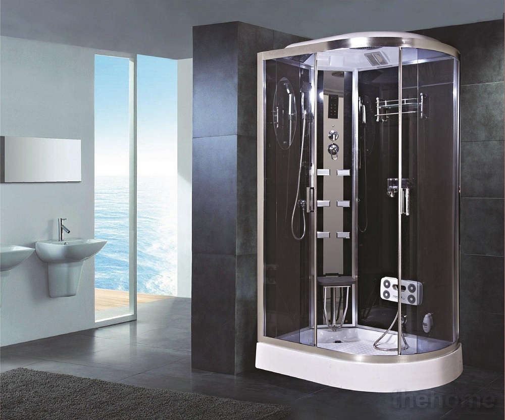 Душевая кабина Niagara Premium NG-903-01L 120x80x220  левая с гидромассажем стекло тонированное - TheHome